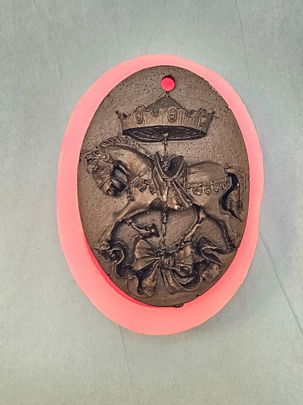 Pink Silicone Horse Mold